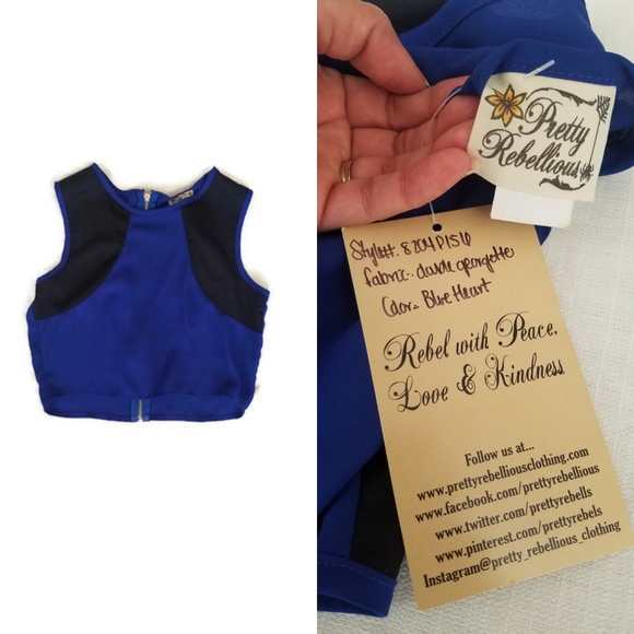Pretty Rebellious Tops - *Donated* Crop Top
